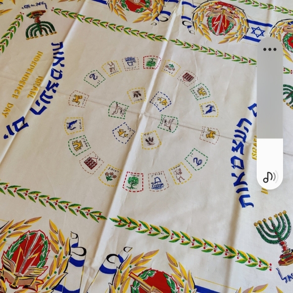 Tablecloth Israel Independence Day & IDF Insignia Emblem of the state of Israel - Picture 7 of 11